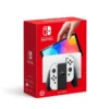 Nintendo Switch OLED Model – White & Black Joy-Con – Hong Kong Version (HK Charger Included, HK-to-US Plug Adapter)