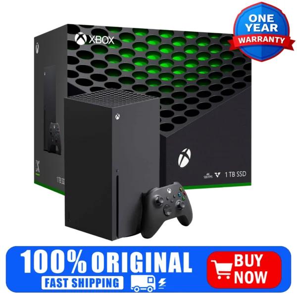 Microsoft Xbox Series X 1TB SSD Video Game Console (Disc Edition)- Black
