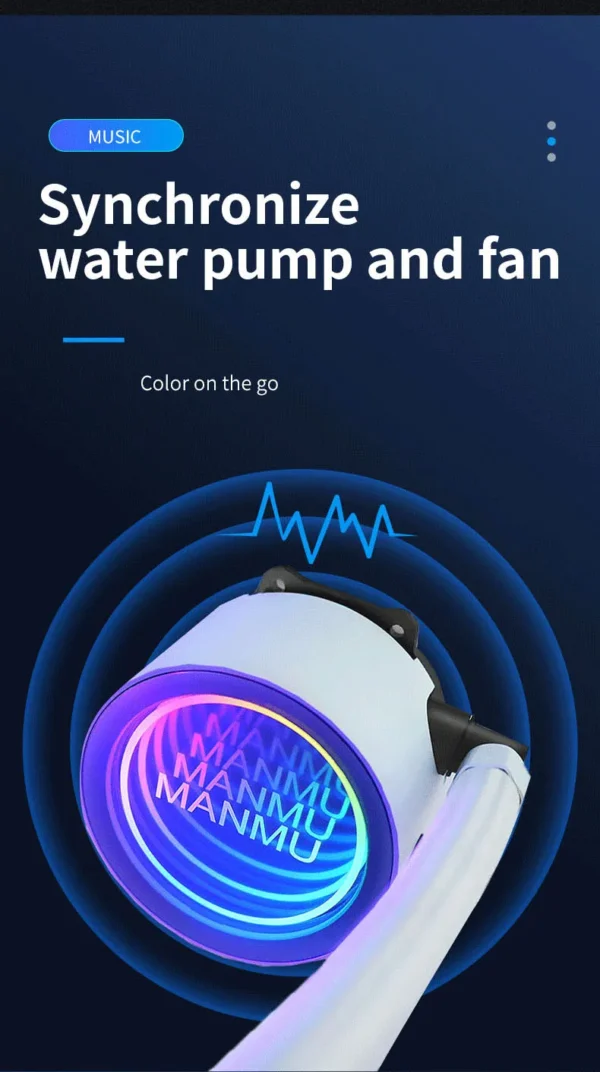 Manmu 240mm Liquid CPU Cooler 4pin PWM Fan 120mm RGB / AC Intergrated Water Cooling AM5 AM4 Intel 115x/1200/1700/2011/2066