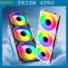 Prism 4 Pro Building Blocks Modular Case Fan ARGB Mirror Cycle Light Effect 800-2000RPM PWM Water Cooling 120mm Cooler Fan