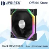 UPSIREN ZF-120 Computer Chassis Fan 12cm ARGB 4 Pin PWM Quiet Cooling Fan 12V Large Air Volume 45CFM/600-1500RPM