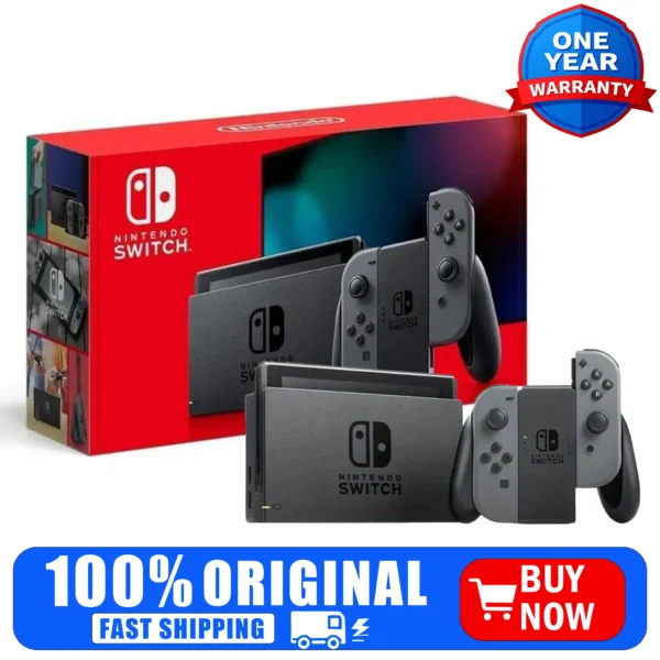 Nintendo Switch 32GB Console with Gray Joy-con