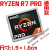 Original AMD Ryzen Ruilong PRO R7 R5 R3 5000 series CPU computer sticker notebook label