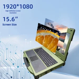 15.6inch New Dual Screen Industrial Rugged Notebook Portable Wide Temperature Outdoor Workstation Intel I5 Business Laptops
