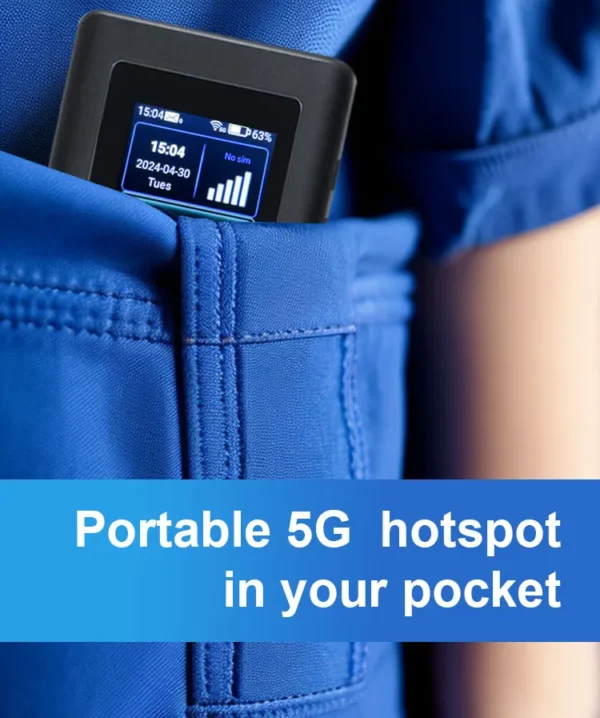 Mifis LTE Wifi Router 5g Lte with Sim Card Slot 4400mAh 4g Router Suitable for Laptops 1800MBPS M2A