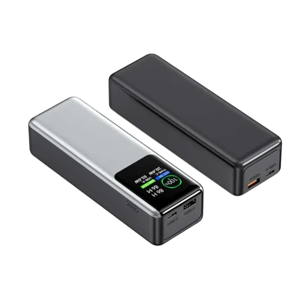 Portable LED Display 100W PD+QC Outdoor Power Bank 20000mAh Fast Charging Power Banks for Laptops