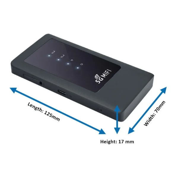 Mifis LTE Wifi Router 5g Lte with Sim Card Slot 4400mAh 4g Router Suitable for Laptops 1800MBPS M2A