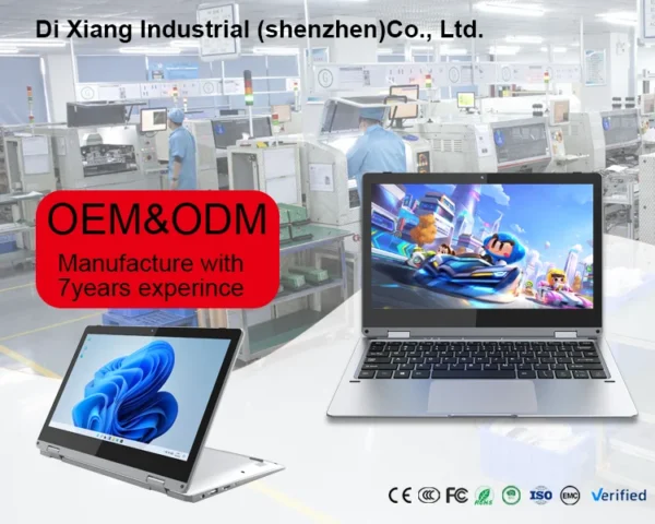 Laptop Brand New 11.6inch A3950 Yoga Ram 6GB 256GB SSD Laptop Oem Business Touch Laptops Factory