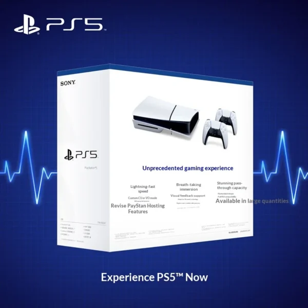 Original PlayStation 5 Pro Video Game Console With Controller - Newest High Performance Original PS5 Slim HK Edition All New