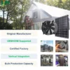 Hot Selling 40W Solar Systems DC/AC Industrial Greenhouse Ventilation Fan Wall Air Circulation Gable Extractor Vent Fan