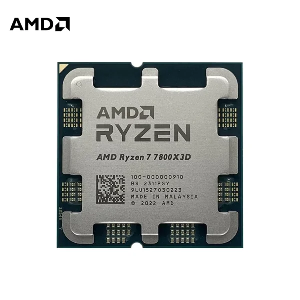 AMD Ryzen 7 7800X3D R7 7800X3D 5.0 GHz 8-Core 16-Thread CPU 5NM 96M 100-100000910 Socket AM5 New Tray Without Cooler CPU
