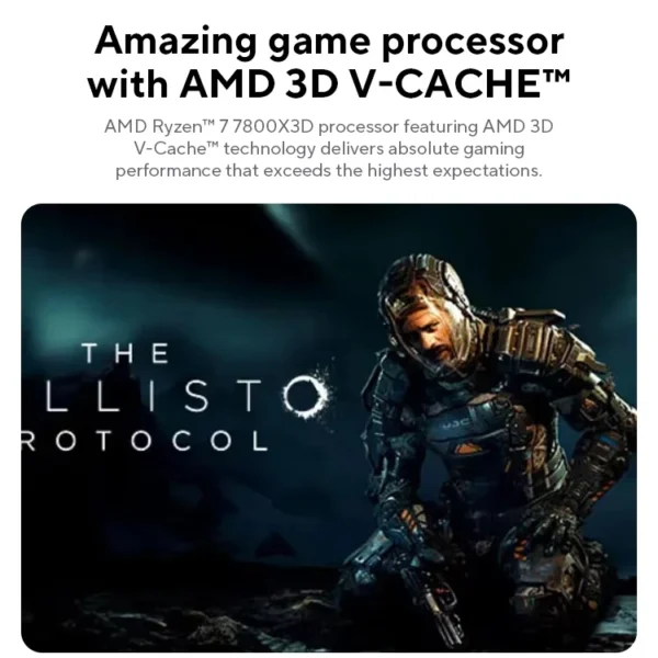 AMD Ryzen 7 7800X3D R7 7800X3D 5.0 GHz 8-Core 16-Thread CPU 5NM 96M 100-100000910 Socket AM5 New Tray Without Cooler CPU