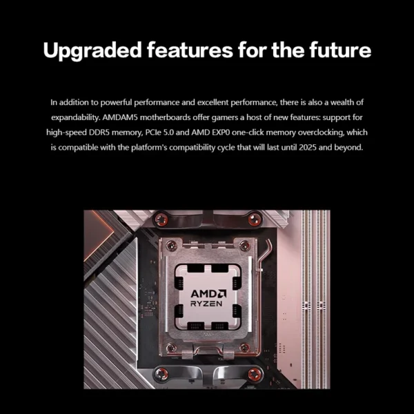 Brand New AMD for 7 7800X 5nm 96MB Cache 8 Cores 16 Threads AM5 Interface for Gaming & Office Workloads