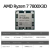 AMD Ryzen 7 7800X3D R7 7800X3D 5.0 GHz 8-Core 16-Thread CPU 5NM 96M 100-100000910 Socket AM5 New Tray Without Cooler CPU