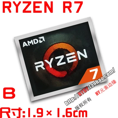 Original AMD Ryzen Ruilong PRO R7 R5 R3 5000 series CPU computer sticker notebook label