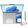 Hot Wholesale 2025 New Ultrathin  15.6" +7" Dual Display N100 32G RAM 1TB  2TB SSD Touch Screen Business Office Aluminum Laptops