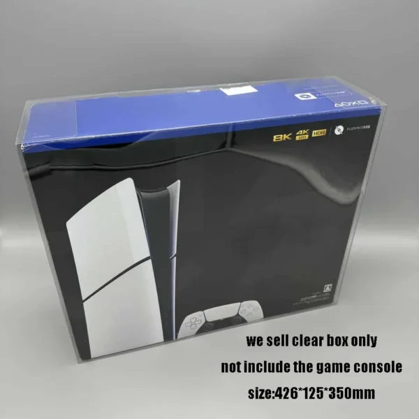 High Quality Plastic clear Box for PS5 Slim/PS5 2000 PET Transparent Plastic Storage Box Display Box