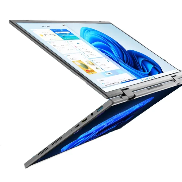 2025 New 14 Inch +14 Inch  Dual Touch Screen Intel 13th N100  Aluminum Yoga Laptops for Business Office Education Laptop