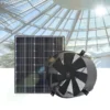 Hot Selling 40W Solar Systems DC/AC Industrial Greenhouse Ventilation Fan Wall Air Circulation Gable Extractor Vent Fan