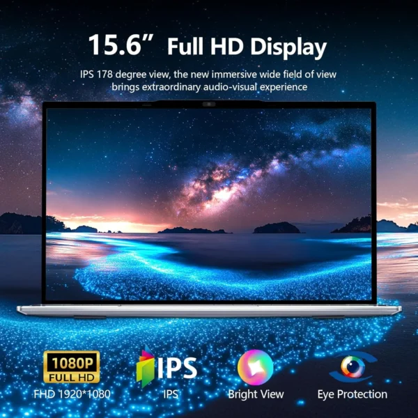 15.6" Windows 11 Laptop Computer Intel Core i9 9900 16GB RAM 1TB SSD Laptops Office Computer PC Fingerprint Unlock Notebook
