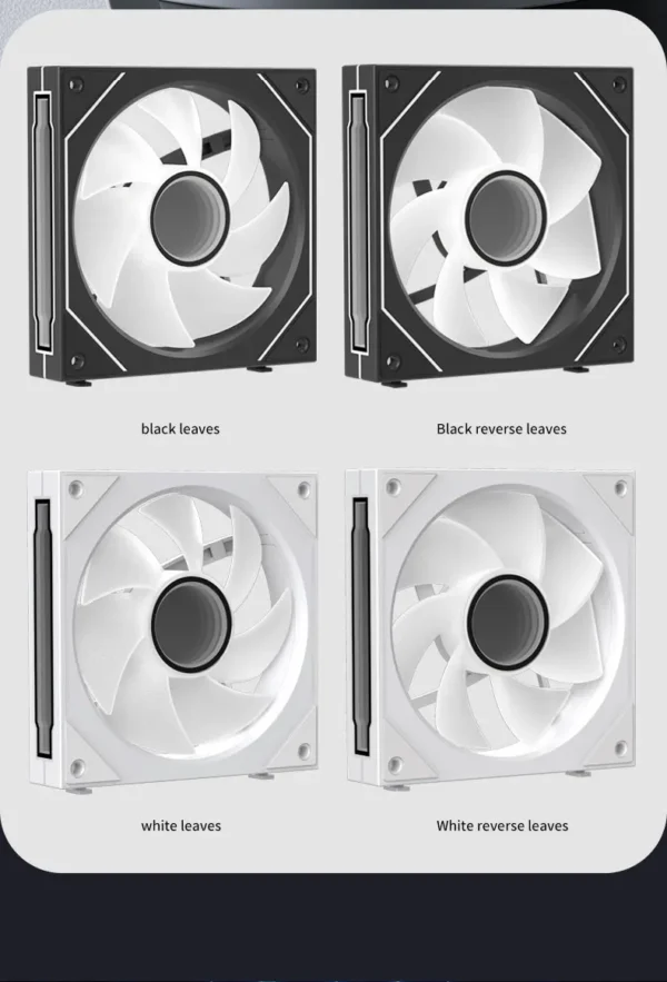 Coolcirc Cableless PC Case Fan 12V/4Pin PWM 800-1800RPM Silent 5V/3Pin ARGB Triple Pack 120mm Ventilator Use for Water Cooling