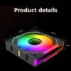 Prism 4 Pro Building Blocks Modular Case Fan ARGB Mirror Cycle Light Effect 800-2000RPM PWM Water Cooling 120mm Cooler Fan