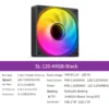 Jonsbo SL-120 Case Fan 120mm 5V 3Pin ARGB Light Effect PWM 600-1500RPM Cooling Fan 12cm High Air Volume Slient Fan