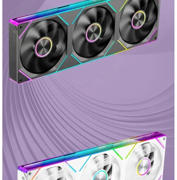 WJCOOLMAN StarLink Integrated Fan 120mm ARGB Infinite Mirror Divine Light Synchronous PWM Speed Control Computer Silent Case Fan