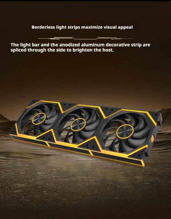 Star Brick P1 Jungle Leopard Interstellar SE Building Block Fan Triple ARGB 12cm Desktop Computer Wireless splicing fan