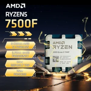 AMD Ryzen 5 7500F R5 7500F CPU Ryzen Processor 6 Core 12 Thread 65W 5nm Socket AM5 Procesador 라이젠 процессор PC Gamer Desktop