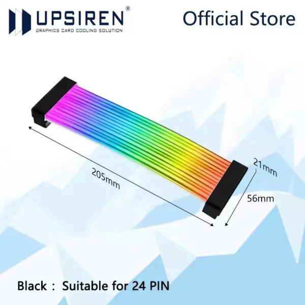 UPSIREN Bendable ARGB Light Board,Suitable For Graphics Card 24pin/8pin/2x8pin/12VHPWR/Motherboard Decorative light strip