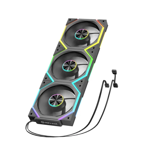 Hifrost Ice Chain Modular 120mm ARGB PC Case Cooling Fans Wireless Thermostatic Sync Lighting For Gaming Chassis CPU Cooler