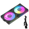 JUMPEAK MX120 240mm Modular Wireless Splicing PC 120mm Case Cooling Fan ARGB Infinite Mirror Effect For Computer Water Cooler