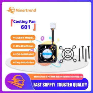 40x40x20mm 4-Pin PWM High-Performance Cooling Fan for Gamma 601/Supra 401/Ultra Mining