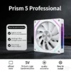 LDPCSJ Prism 4RS 120mm ARGB PC Case Fan with Infinity Mirror Design Motherboard Sync 4PIN PWM CPU Cooler Ventilador