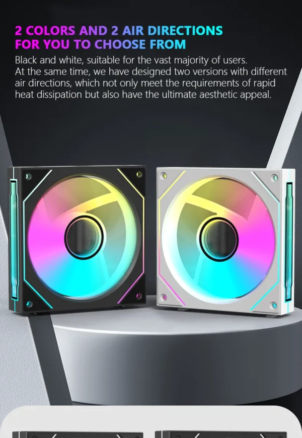 JUMPEAK MX120 360mm Modular Wireless Splicing PC 120mm Case Cooling Fan ARGB Infinite Mirror Effect For Computer Water Cooler