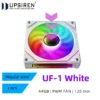 UPSIREN UF-1 PRISM 4 PRO Computer Chassis Fan 12cm ARGB 4 Pin PWM Quiet Cooling Fan 12V Large Air Volume 45.2CFM/600-1500RPM