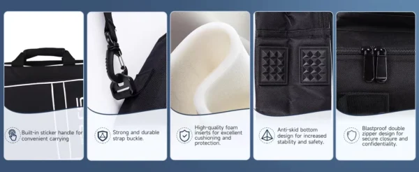 For PS5 Travel Case for PS5 Protective Case Bag Suitable for PS5 Disc/Digital Edition Console, Controllers, Game Cards, Headset