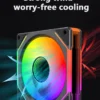 Prism 4 Pro Building Blocks Modular Case Fan ARGB Mirror Cycle Light Effect 800-2000RPM PWM Water Cooling 120mm Cooler Fan