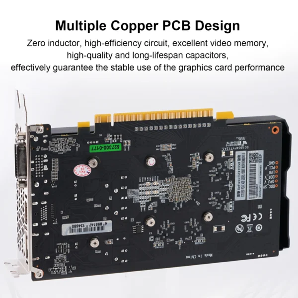 GTX 1650 4GB Graphics Card 128Bit GDDR5 Dual Cooling Fan Computer Graphics Low Power GPU for Working Gaming Video Editing Ports