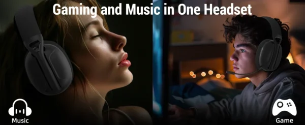 ATTACK SHARK L80PRO Wireless Gaming Headset 2.4G/BT/Wired Ultra-Light 40mm Drivers Low Latency Headphone for PC PS5 Switch Xbox