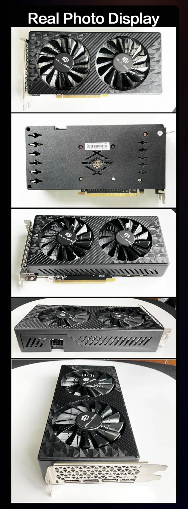 MLLSE AMD RX 580 8GB 2048SP Gaming Graphics Card GDDR5 256Bit PCI-E 3.0 ×16 8Pin Radeon GPU Rx 580 Video Card Placa De Video