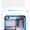 Lovingcool New Design Open Style Gaming Chassis Tempered Glass Micro ATX Mini ITX Computer RGB Casing Desktop PC Case with Fan