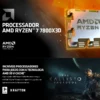 Origina New AMD Ryzen 7 7800X3D / 9800X3D / R9 7900X3D Socket AM5 Gaming Desktop CPU Processors With Integrated Graphics Boxed