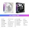 UPSIREN UF-2 PRISM 5 PRO 12CM ARGB Large Air Volume Computer Chassis Fan Regular version/Reversed version Dual mode selection