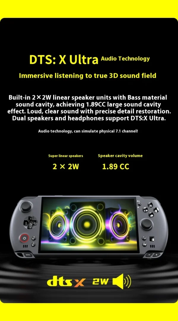 New GPD Win5 7" 120Hz 1080P LTPS Screen Handheld Gaming Console AMD395 M.2 2280 SSD Windows11 RGB Ergonomic Handheld Game Player