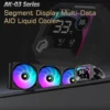LOVINGCOOL AK water cooler 240mm 360mm broken code screen dynamic digital display liquid cooler ARGB Abyss Mirror Cold radiator