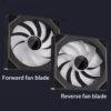 14cm ARGB Infinity Mirror PC Case Fan – 140mm Cooling Fan with PWM Silent Fan for Computer Case, CPU Cooler, Radiator
