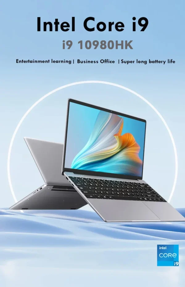 New Arrival 14.1” Gaming i9 Laptop Windows 11 Intel Core i9-10980hk 16GB RAM 1/2TB M.2 SSD Laptops 4K HD Gaming Notebook PC