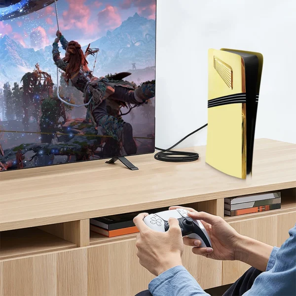 For PS5 Pro Faceplate Case Cover ABS Hard Case Protective Shell with Cooling Vent for PS5 Pro Disc/Digital Edition Accessories